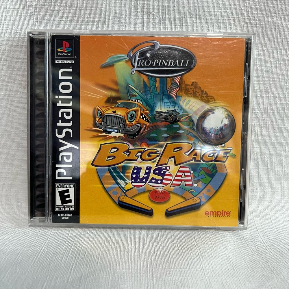 Pro Pinball Big Race USA Original Sony PlayStation 1 Game